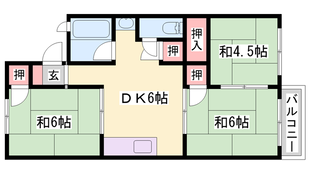 西二見駅 徒歩12分 1階の物件間取画像